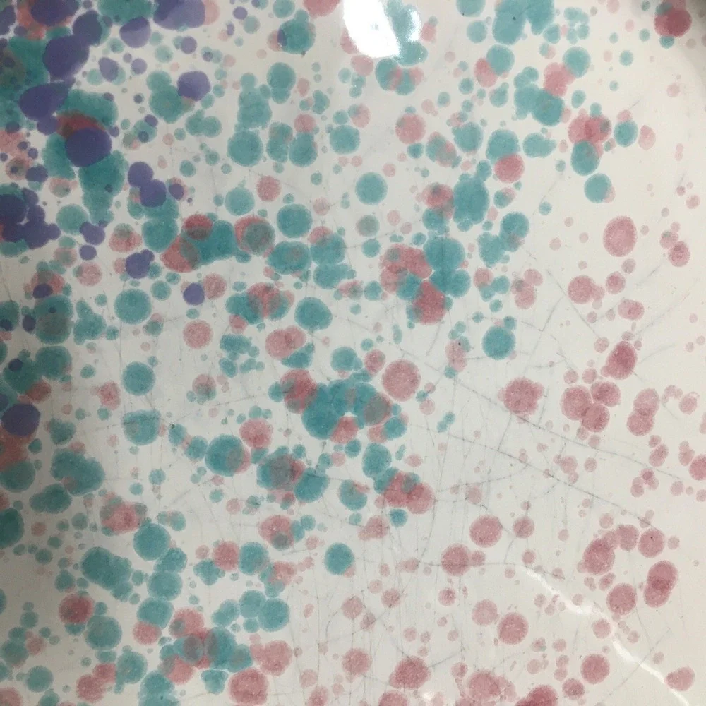 WAECHTERSBACH West Germany Confetti Colored Platter and 2 Bowls
